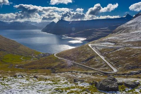 S-shape road Foto stock