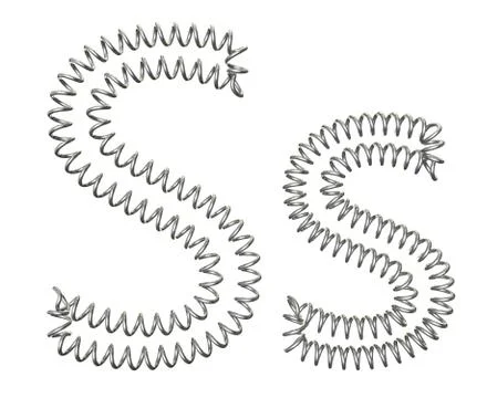 The "S" of a spring Stock Illustration
