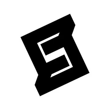 S, SS ,NS, SNS initial geometric company logo and vector icon Illustrazione stock