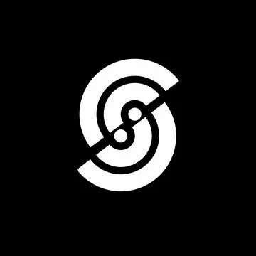 S, SS, SOS, CSC, CC, OS, SO, SC initials circle geometric logo and vector ico Stock Illustration