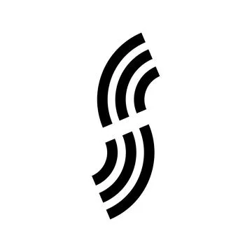 S, sss initials geometrical logo Stock Illustration