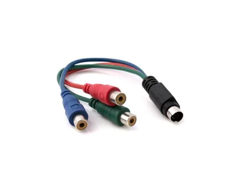 S-video cable converter Stock Photos