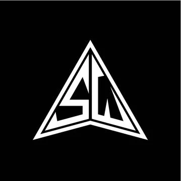 S W initials in the form of a modern minimalist arrow. perfect for letters, g 스톡 일러스트