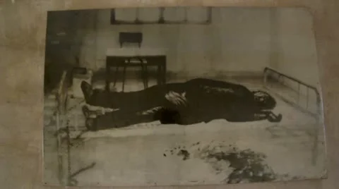 S21 prison, Tuol Sleng genocide museum in phnom penh, cambodia Stock Footage 12178109