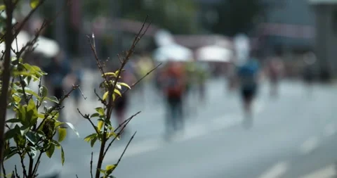 S25 Berlin Focus Shift Plant to Runners Nollendorfplatz May 2023 Stock Footage 332124789