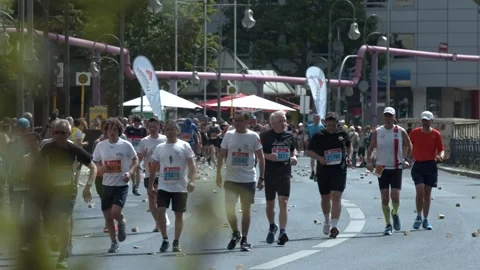 S25 Berlin Focus Shift Plant to Runners Nollendorfplatz May 2023 Stock Footage 332126882