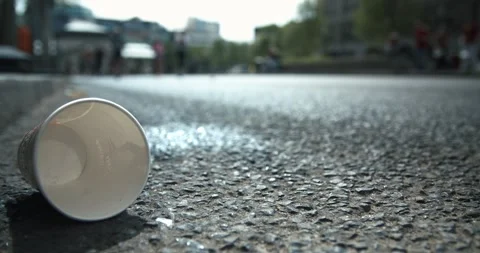 S25 Berlin Litter Cup Cleanup Nollendorfplatz May 2023 Stock Footage 332124681