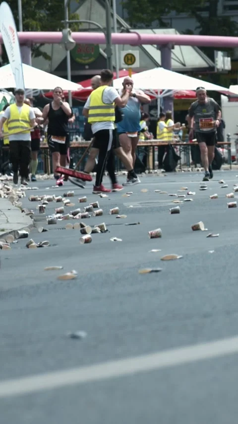 S25 Berlin Tail Runner Cleanup Nollendorfplatz May 14 2023 Stock Footage 332132389