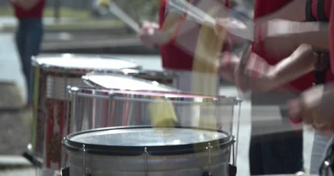 S25 marathon drums close up Berlin 2023 Stock Footage 332124999