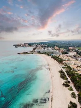 Sa Coma beach in Mallorca, Spain Stock Photos