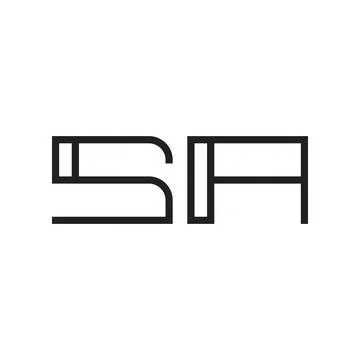 Sa initial letter vector logo icon Stock Illustration