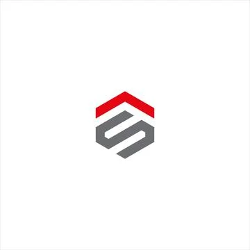 AS SA Letter monogram Initial Unique modern flat abstract logo design. AS S.. Stock Illustration