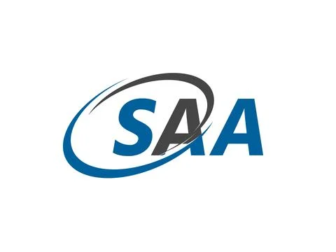SAA initial letter logo design, vector template Stock Illustration