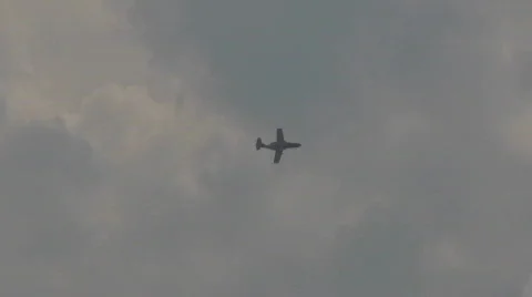 Saab 1050 E - nat sound Video stock 647246