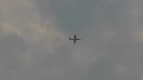 Saab 1050 E - nat sound Stock Footage 653084