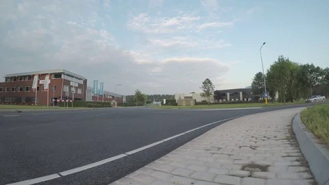 Saab Cabrio on the street Stock Footage 83624587