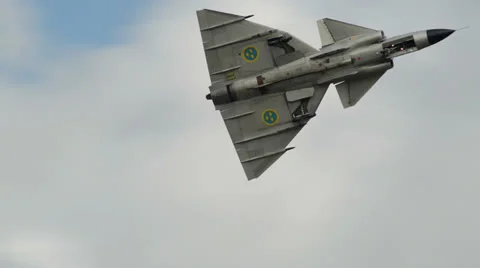 Saab Viggen 11001 Stock Footage 25003101