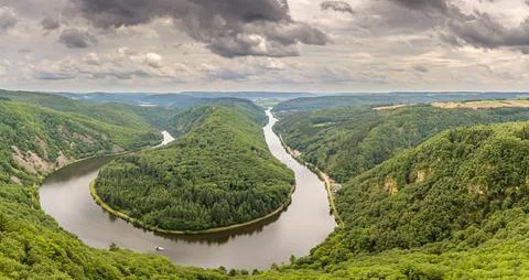 Saar river in Germany Stock Photos