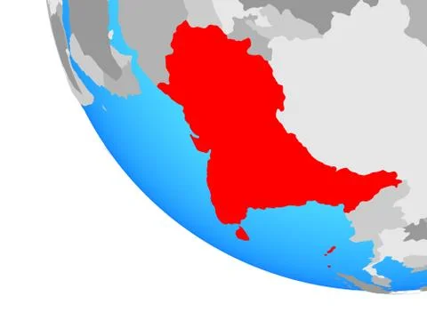 SAARC memeber states on globe イラスト素材