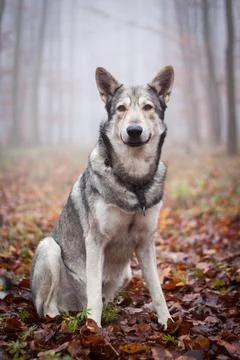 Saarloos Wolfhond Stock Photos