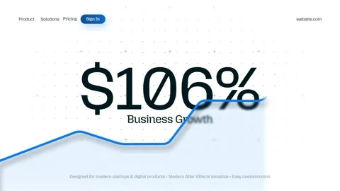 SaaS Analytics Growth Promo Catálogo de After Effects