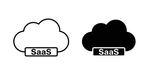SaaS icon vector art Illustrations Stock Illustration