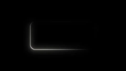 SaaS rectangle text box glowing edges animation. Futuristic tech UI frame. 스톡 동영상 336647157