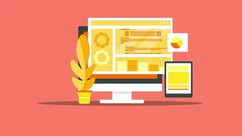 Saas Software development Animation Stock Footage 173356604