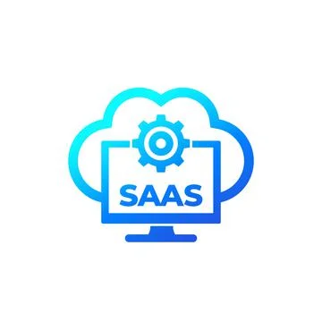 Saas vector icon for web Stock Illustration