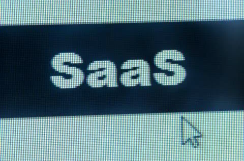 Saas word Stock Photos