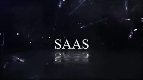 SaaS Words In Techno Sci Fi Stock Footage 318782717