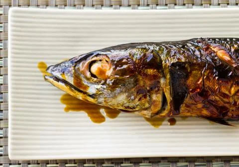 A Saba Fish Grilled Foto stock