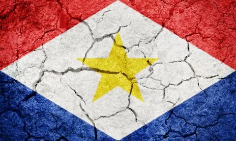 Saba flag Stock Photos