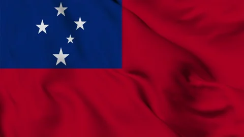 Saba flag seamless closeup waving animation Stock Footage 168977732