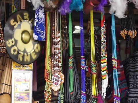 Sabah local craft product Stock Footage 123760966