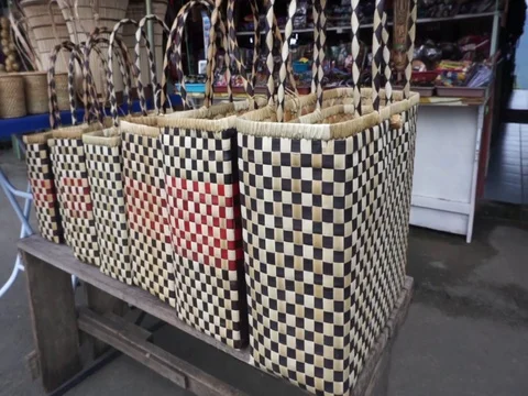 Sabah local craft product Video stock 123761127