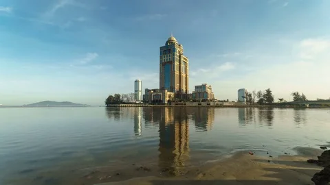 The Sabah State Administrative Centre and The Menara Tun Mustapha Video stock 84958607