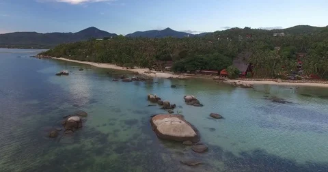 Sabai Beach Resort, Koh Phangan, Thailand Stock Footage