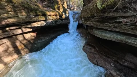 Sabbaday Falls White Mountains National Forest Stock Footage 333724943