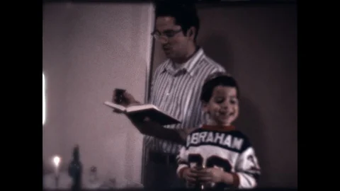 Sabbath Blessing 1975 Stock Footage 128796603