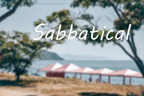 Sabbatical trend conscious break from work, manage time resources not burn ou Фото
