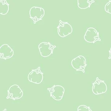 Sabelle eggplant line vector seamless pattern Stock Illustration