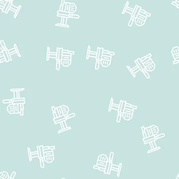 Saber knife sewing line vector seamless pattern Stock Illustration