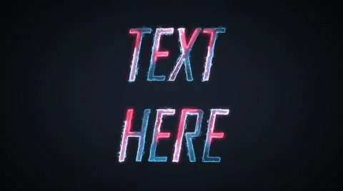 Saber Text Stock After Effects