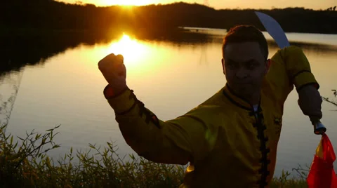 Saber's taolu Stock Footage 33689841