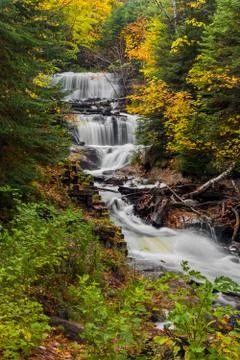 Sable Falls at Pictured Rocks Stock Photos