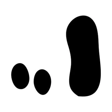 Sable Footprint Stock Illustration