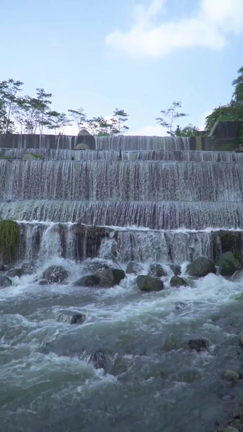 Sabo Dam functions to stem the flow of cold lava when the volcano erupts 動画素材 273010026