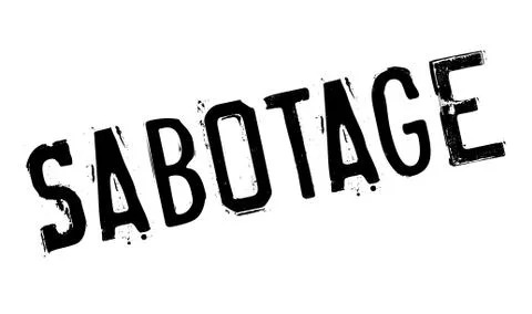 Sabotage rubber stamp Stock Illustration