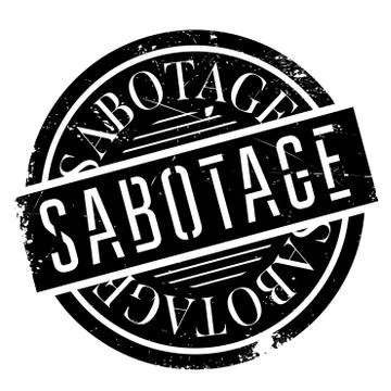 Sabotage rubber stamp Stock Illustration